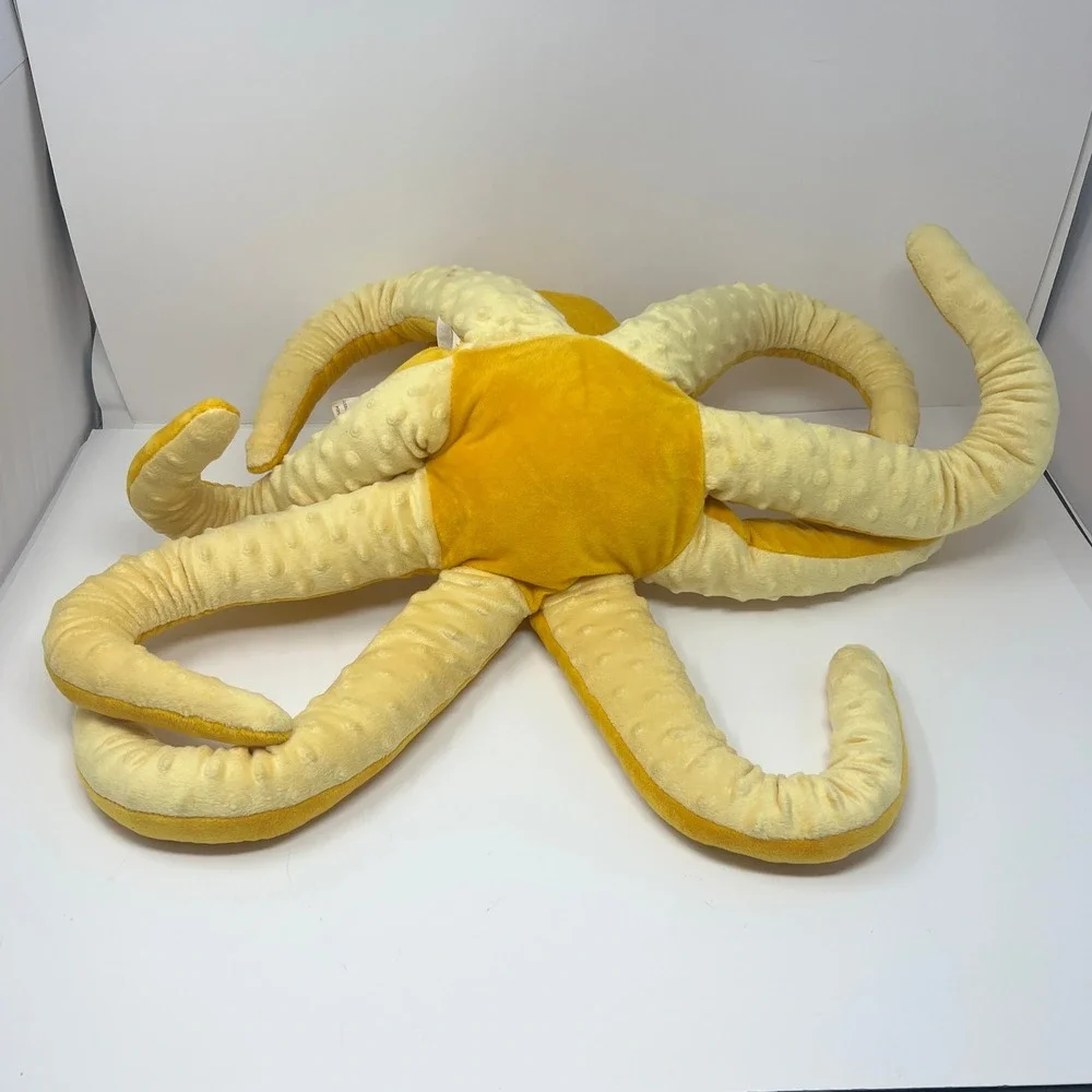IKEA BLAVINGAD Octopus Plush‎ 20 Inch Yellow Stuffed Animal Soft Stuffed Toy
